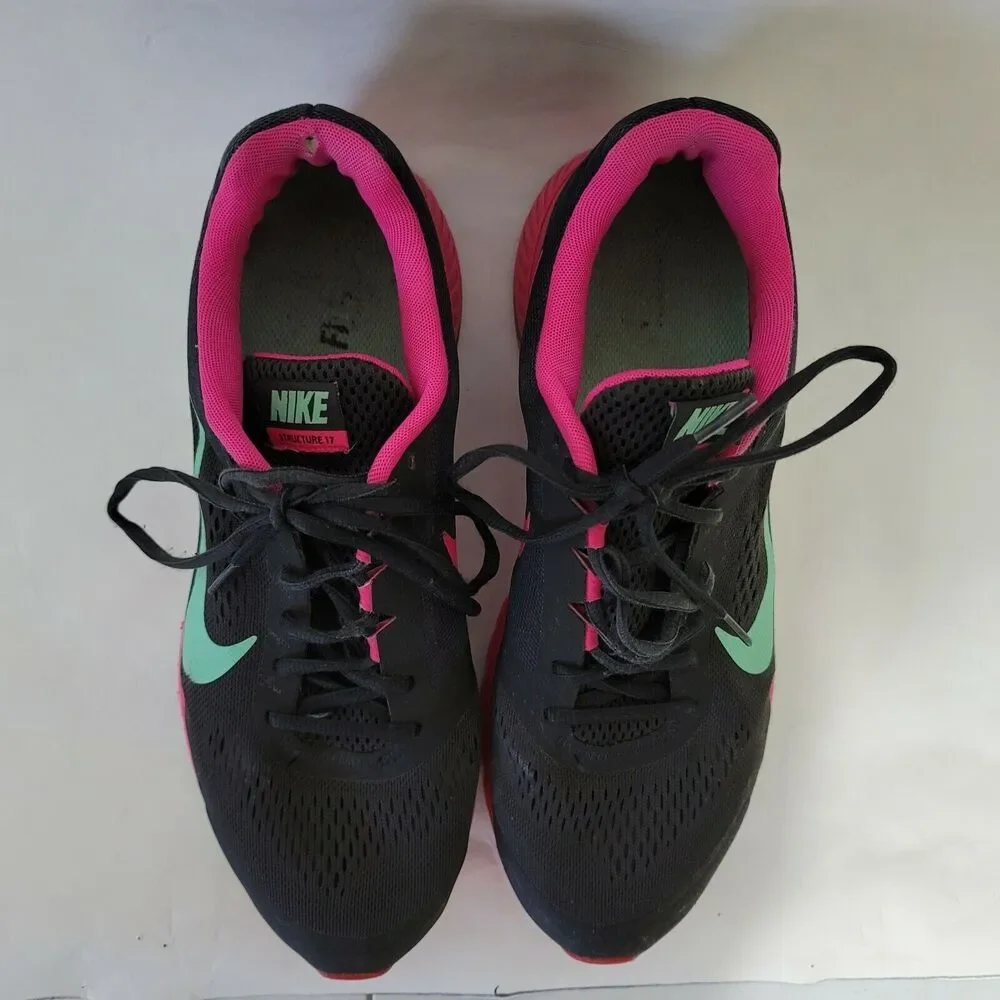 Nike Shoes Womens 12 Zoom‎ Structure 17 Running Training Athletic 624732-036
